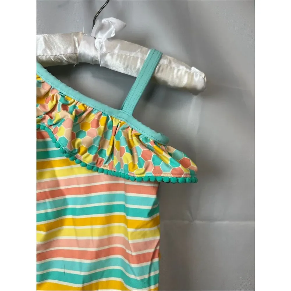 Matilda Jane Lollipop lines Swimsuit NWOT size 2